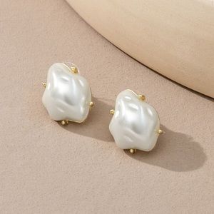 Faux Pearl Earrings